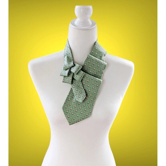 Dog Silk Scarf - Neck Tie Scarf - Eco Scarf - Ascot Tie - Dog Lover Gift - Picture 1 of 7
